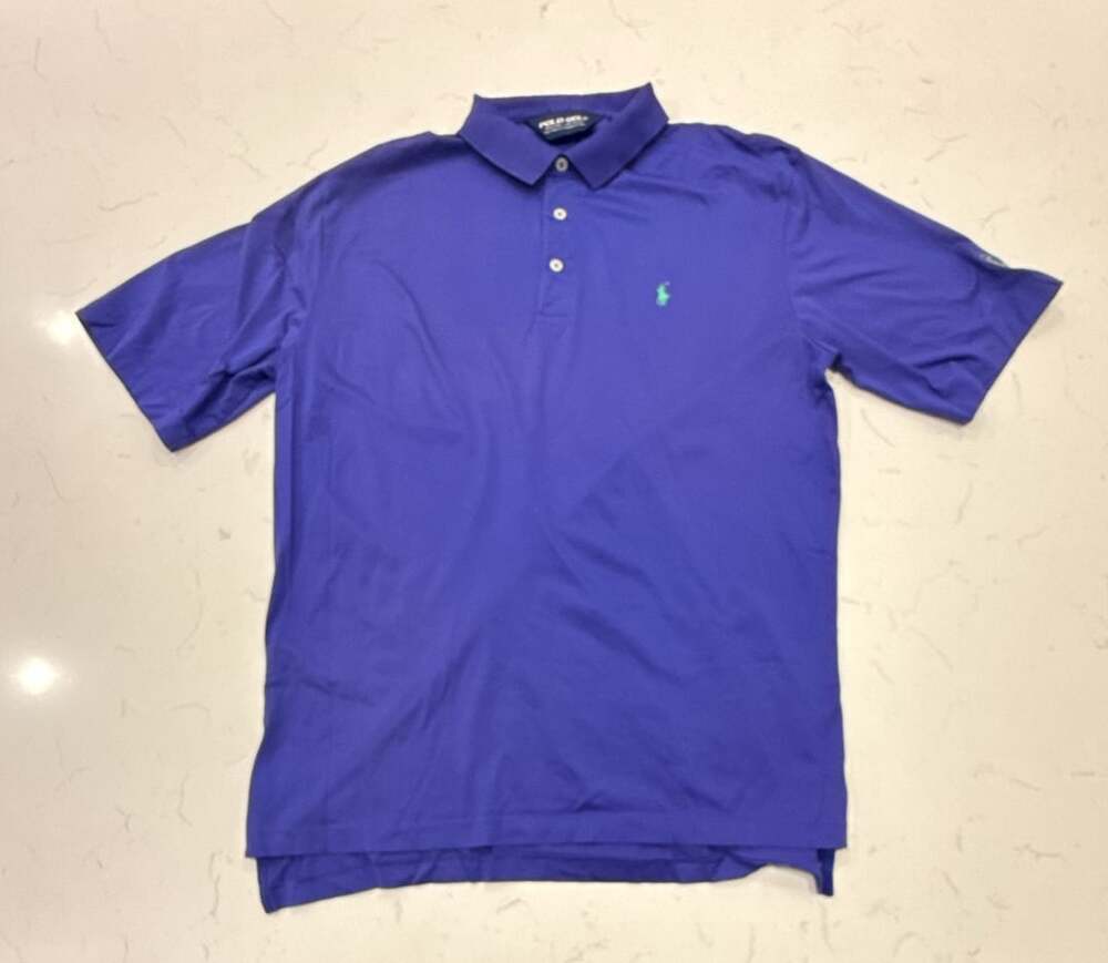 Polo Golf Ralph Lauren Polo Shirt Size M Purple 100% Pima Cotton